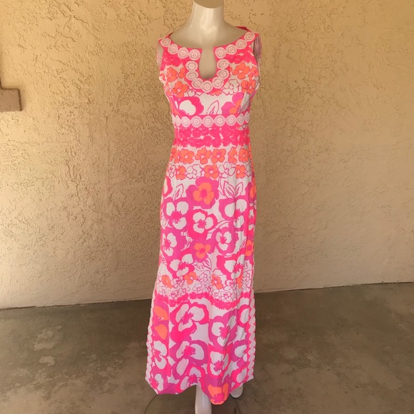 Lilly Pulitzer Dresses & Skirts - Lilly Pulitzer Multi Pansy Dance Didi Long Maxi 2